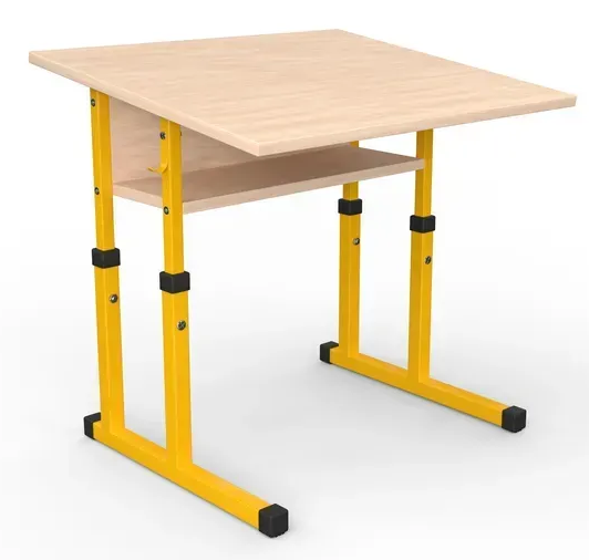 Стіл учнівський №4-7/600х500 прямі кути з нахилом МФ Вересень